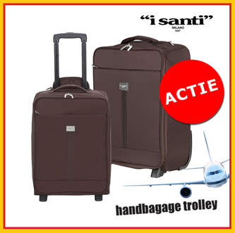Dagknaller - I Santi Trolley Handbagage - Bruin Dagknaller - I Santi Trolley Handbagage - Bruin