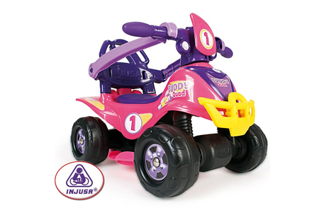 Dagknaller - Injusa Loopauto Buddy Quad Roze (1352/913)