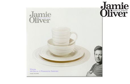 Dagknaller - Jamie Oliver 16-Delige Dinerset Waves Dagknaller - Jamie Oliver 16-Delige Dinerset Waves