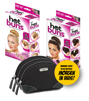 Dagknaller - Jml Hot Buns Light En Dark - Incl. 3X Isanti Milano Make-Up Tas