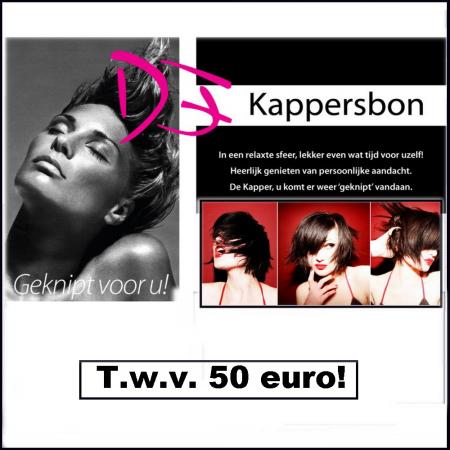 Dagknaller - Kappersbon T.w.v. 50 Euro! Dagknaller - Kappersbon T.w.v. 50 Euro!