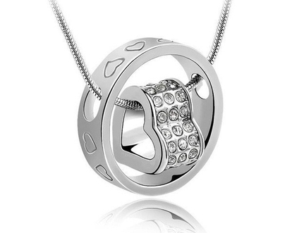 Dagknaller - Ketting Met Ring - Swarovski Elements Dagknaller - Ketting Met Ring - Swarovski Elements