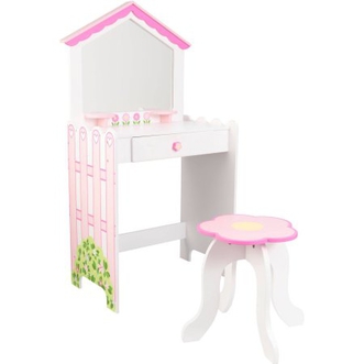 Dagknaller - Kidkraft Poppenhuis Kaptafel Met Stoel Dagknaller - Kidkraft Poppenhuis Kaptafel Met Stoel