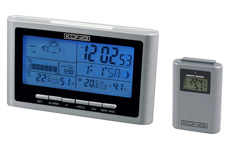 Dagknaller - Konig Weerstation Met Buitensensor (Kn-ws520) Dagknaller - Konig Weerstation Met Buitensensor (Kn-ws520)