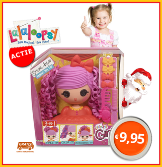 Dagknaller - Lalaloopsy Girls Doll Styling Head - Peanut Big Top Dagknaller - Lalaloopsy Girls Doll Styling Head - Peanut Big Top