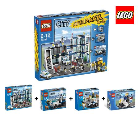 Dagknaller - Lego City 4 In 1 Politie Super Pack