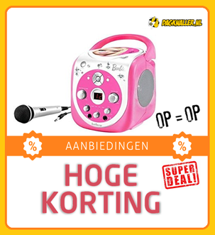 Dagknaller - Lexibook Barbie Draagbare Cd + Karaoke Machine Dagknaller - Lexibook Barbie Draagbare Cd + Karaoke Machine
