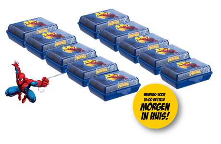 Dagknaller - Lunchbox Rotho - Ultimate Spiderman 0,9L - 10 Stuks! Dagknaller - Lunchbox Rotho - Ultimate Spiderman 0,9L - 10 Stuks!