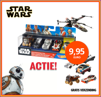 Dagknaller - Mattel Hot Wheels Star Wars - Helden Van De Rebellen 5-Pack Dagknaller - Mattel Hot Wheels Star Wars - Helden Van De Rebellen 5-Pack