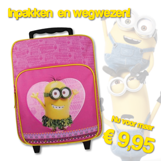 Dagknaller - Minions Hawaii Trolley Roze Dagknaller - Minions Hawaii Trolley Roze