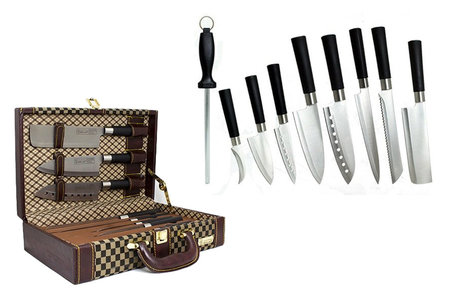 Dagknaller - Muller Cuisine Profiline Luxe 9-Delige Messenset (203400) Dagknaller - Muller Cuisine Profiline Luxe 9-Delige Messenset (203400)