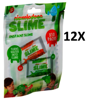 Dagknaller - Nickelodeon Instant Slime - Slijmpoeder 12X10 Packs (Gratis Verzending)