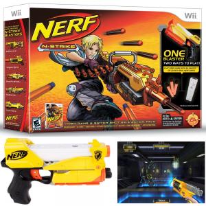 Dagknaller - Nintendo Wii Nerf N-strike + Nerf-blaster Gun