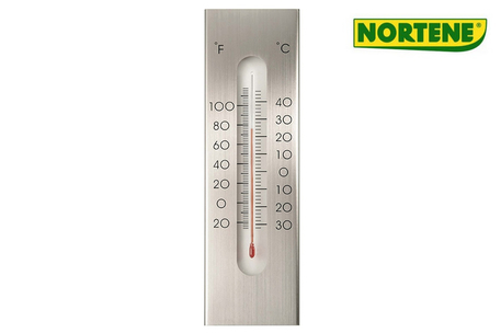 Dagknaller - Nortene Kelvin 7 Muur Thermometer Aluminium