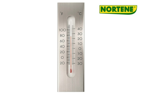 Dagknaller - Nortene Kelvin 7 Muur Thermometer Aluminium Dagknaller - Nortene Kelvin 7 Muur Thermometer Aluminium