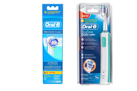 Dagknaller - Oral-b Elektrische Tandenborstel Trizone 500 Incl. 3 Opzetborstels