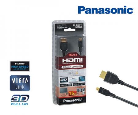 Dagknaller - Panasonic Micro Hdmi Kabel 1,5M Dagknaller - Panasonic Micro Hdmi Kabel 1,5M