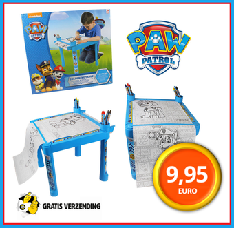 Dagknaller - Paw Patrol Kleurtafel