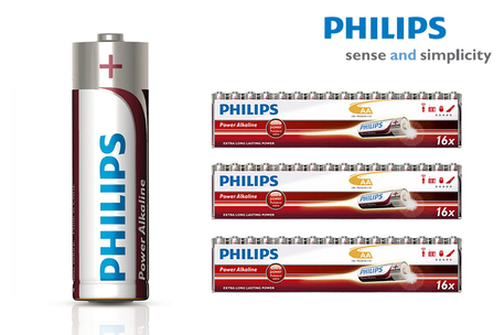 Dagknaller - Philips Aa Batterijen Pakket 48 Stuks! Dagknaller - Philips Aa Batterijen Pakket 48 Stuks!