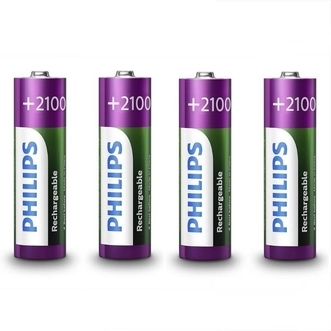 Dagknaller - Philips Batterijen Aa Oplaadbaar 2100Mah (4 Stuks)