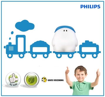 Dagknaller - Philips Buddy Mykidsroom Wandlamp Train Blauw (45630/35/16) Dagknaller - Philips Buddy Mykidsroom Wandlamp Train Blauw (45630/35/16)