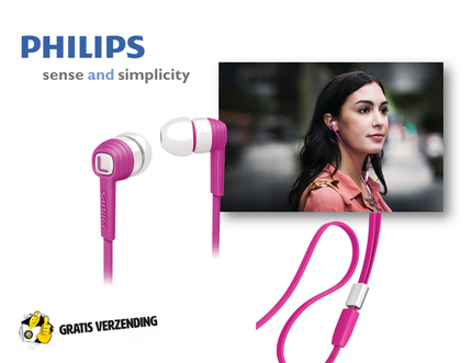 Dagknaller - Philips Citiscape-Oordopjes Roze (She7050pk)