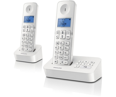 Dagknaller - Philips Draadloze Dect Telefoons Met Antwoordapparaat (D3152w) Dagknaller - Philips Draadloze Dect Telefoons Met Antwoordapparaat (D3152w)