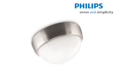 Dagknaller - Philips Ecomoods Wandlamp Rvs (16923/47/16) Dagknaller - Philips Ecomoods Wandlamp Rvs (16923/47/16)