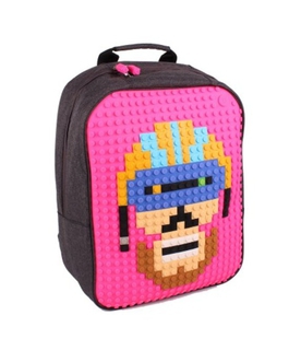 Dagknaller - Pixel Backpack Black/Fuchsia