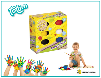 Dagknaller - Poster Paint Totum: Plakkaatverf 6X50 Ml Dagknaller - Poster Paint Totum: Plakkaatverf 6X50 Ml