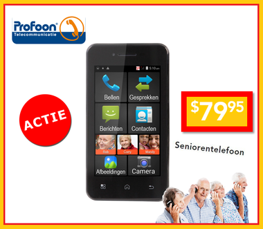 Dagknaller - Profoon Pma-1000 - Smartphone Voor Senioren Dagknaller - Profoon Pma-1000 - Smartphone Voor Senioren