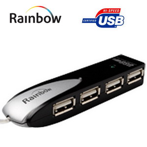 Dagknaller - Rainbow Pocket 4 Poort Usb 2.0 Hub
