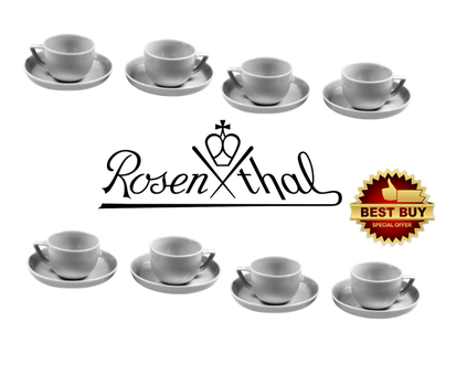 Dagknaller - Rosenthal Espresso Kop En Schotel - Set Van 4 X 2Stuks!