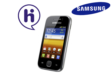 Dagknaller - Samsung Galaxy Y (Grijs) Hi Prepaid Incl. Â¬10.- Beltegoed!