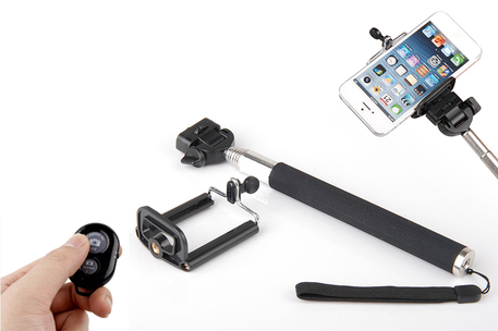 Dagknaller - Selfie Stick Met Afstandsbediening Dagknaller - Selfie Stick Met Afstandsbediening