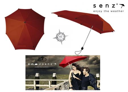 Dagknaller - Senz Stormparaplu Mini Luxe Warm Rood Dagknaller - Senz Stormparaplu Mini Luxe Warm Rood