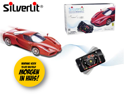 Dagknaller - Silverlit 1:16 Auto Ferrari Enzo Met Bluetooth Besturing!