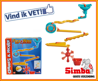 Dagknaller - Simba - Flexway Knikkerbaan Dagknaller - Simba - Flexway Knikkerbaan