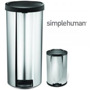 Dagknaller - Simplehuman Pedaalemmer 30 Liter Plus 3 Liter Dagknaller - Simplehuman Pedaalemmer 30 Liter Plus 3 Liter