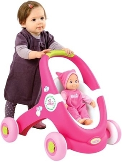 Dagknaller - Smoby Minikiss Baby Walker + Pop (Gratis Verzending)