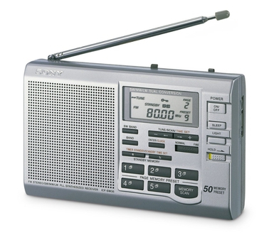 Dagknaller - Sony Icf-Sw35 - Draagbare Wereld Radio - Zilver Dagknaller - Sony Icf-Sw35 - Draagbare Wereld Radio - Zilver