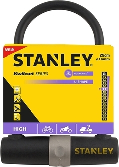 Dagknaller - Stanley Fietsslot U-Shape S755-201 (14X247) Dagknaller - Stanley Fietsslot U-Shape S755-201 (14X247)