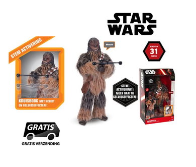 Dagknaller - Star Wars Chewbacca Interactief Figuur - 44 Cm