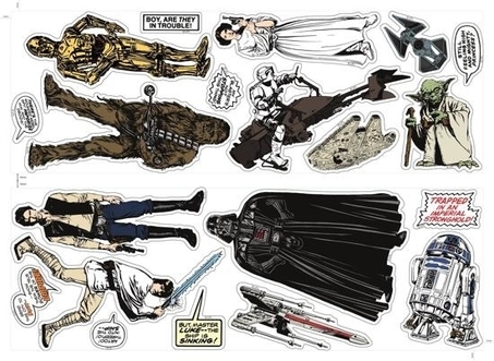Dagknaller - Star Wars - Muurstickerset 2 Sheets Dagknaller - Star Wars - Muurstickerset 2 Sheets