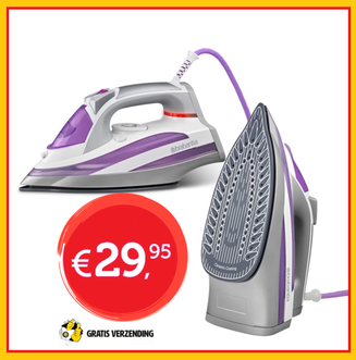 Dagknaller - Stoomstrijkijzer 2600W Keramische Strijkzool Dagknaller - Stoomstrijkijzer 2600W Keramische Strijkzool