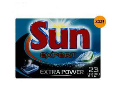 Dagknaller - Sun All-In-One Extra Power Vaatwastabletten 12X23(!) Stuks