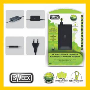 Dagknaller - Sweex Universele Adapter-65watt Dagknaller - Sweex Universele Adapter-65watt