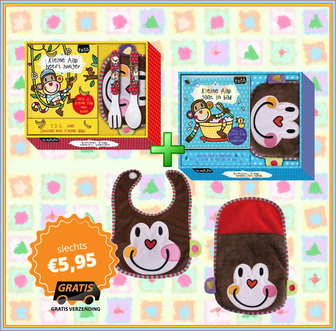 Dagknaller - Tata 2 Pack - Kleine Aap Gaat In Bad + Kleine Aap Heeft Honger Dagknaller - Tata 2 Pack - Kleine Aap Gaat In Bad + Kleine Aap Heeft Honger