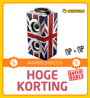 Dagknaller - Teknofun Bluetooth Speaker Tower Britse Grungestijl Dagknaller - Teknofun Bluetooth Speaker Tower Britse Grungestijl