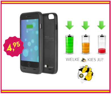 Dagknaller - Telefoonhoesje Met Batterij - Iphone 6 Plus/6S Plus Dagknaller - Telefoonhoesje Met Batterij - Iphone 6 Plus/6S Plus